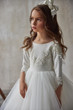 Pentelei Couture Elegant Communion Flower Girl Special Occasion Gown