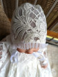 Luxury Couture Baby Baptism  Heirloom Christening Embroidered Sequin Gown