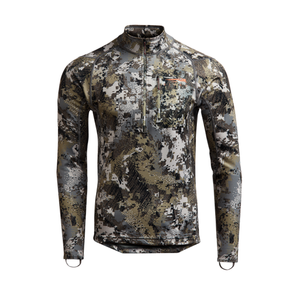 Sitka CORE Mid Wt Zip Tee Optifade Elevated II
