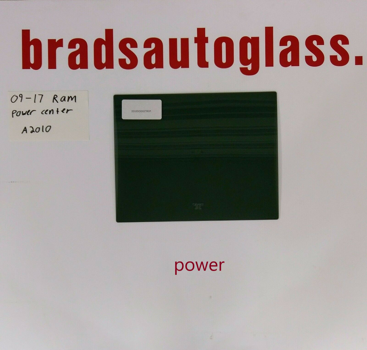 09-18 1500, 09-23 2500,3500,4500 Dodge RAM Sliding rear Window Back Glass slider POWER CENTER only