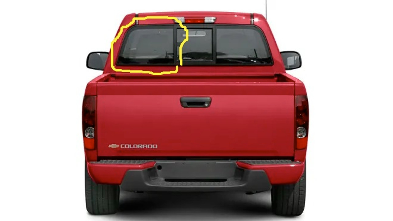 2004-2012 Chevy Colorado / GMC Canyon LEFT SIDE sliding Rear Window back Glass slider