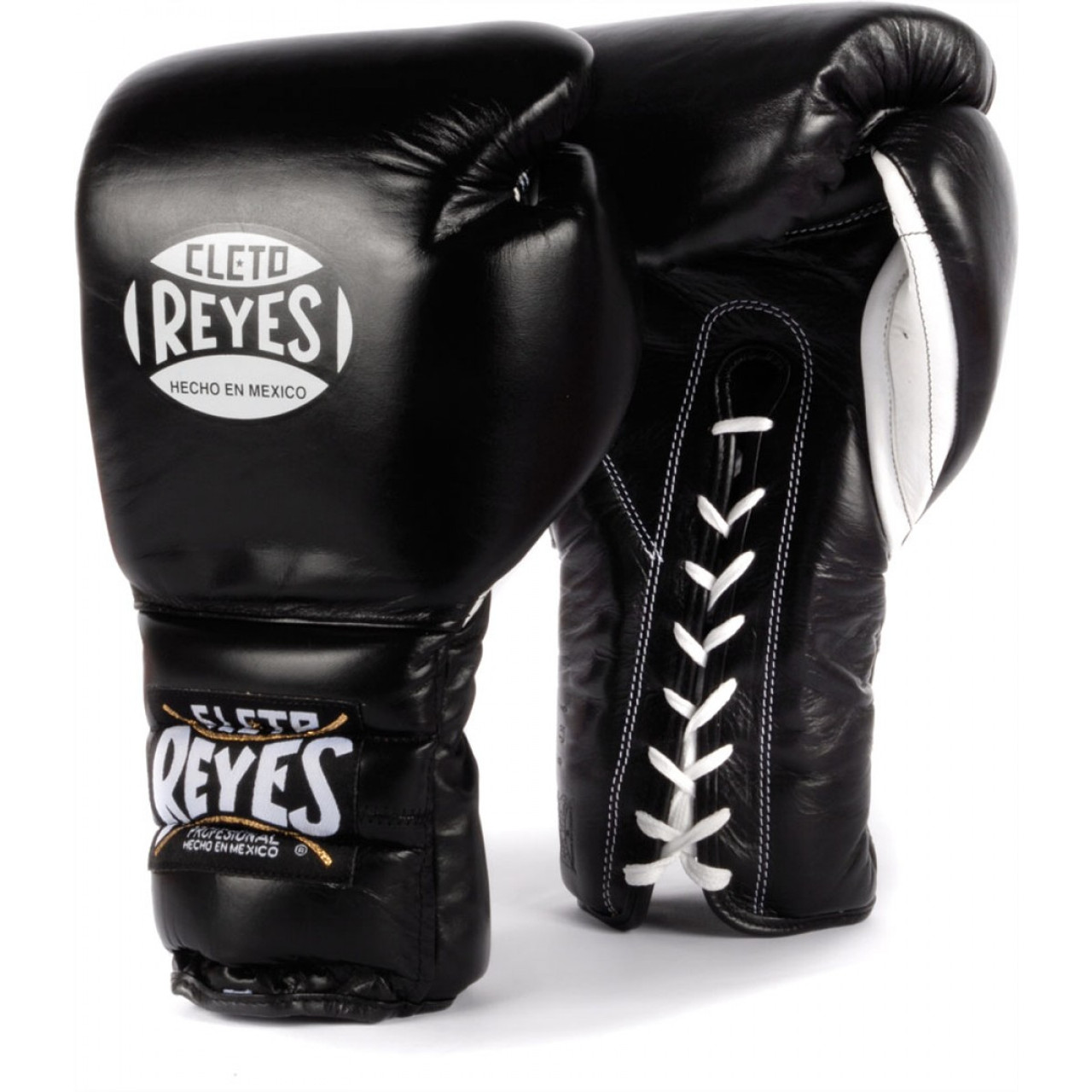 Corchete anillo Posible Cleto Reyes Lace Up Training Gloves Black | FIGHT SHOP