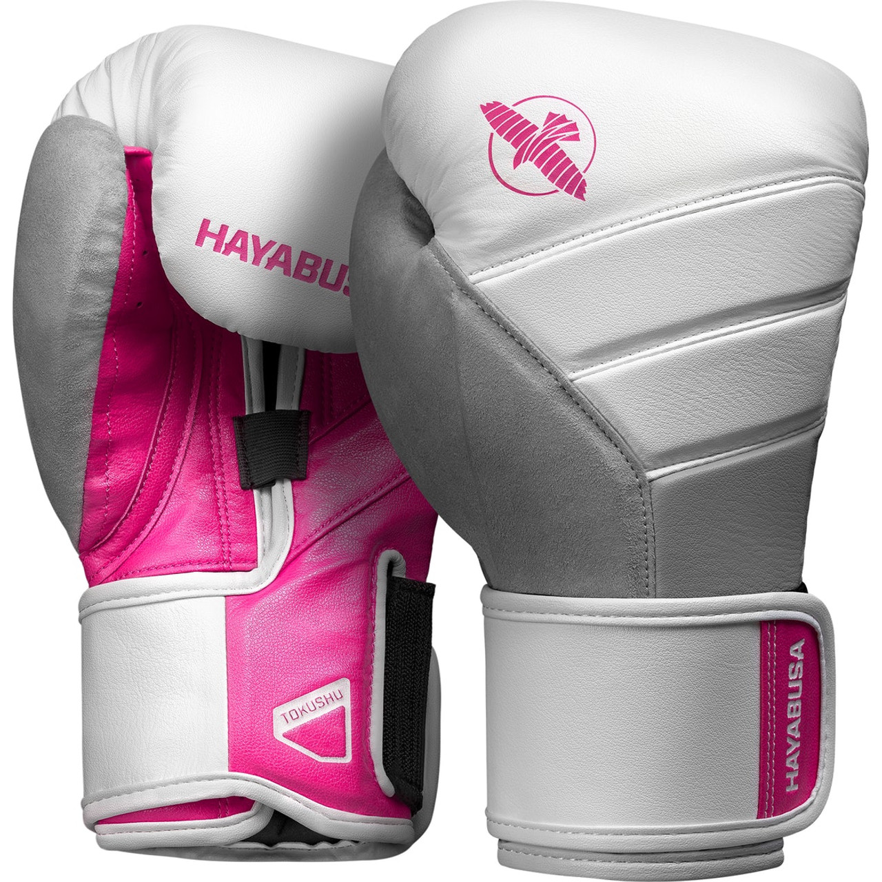 Hayabusa T3 Boxing Gloves White/Pink | FIGHT SHOP