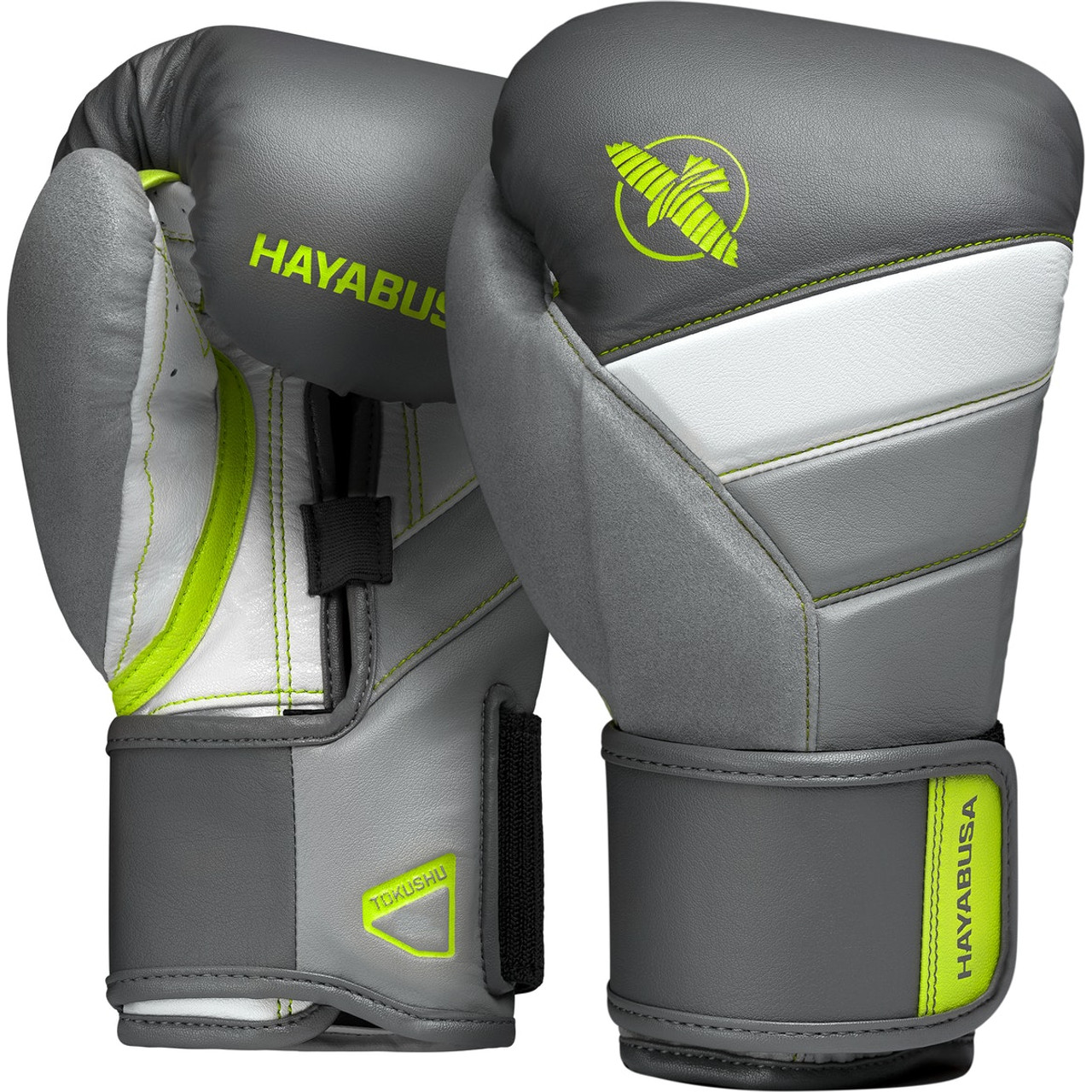 Hayabusa T3 Boxing Gloves Charcoal/Lime