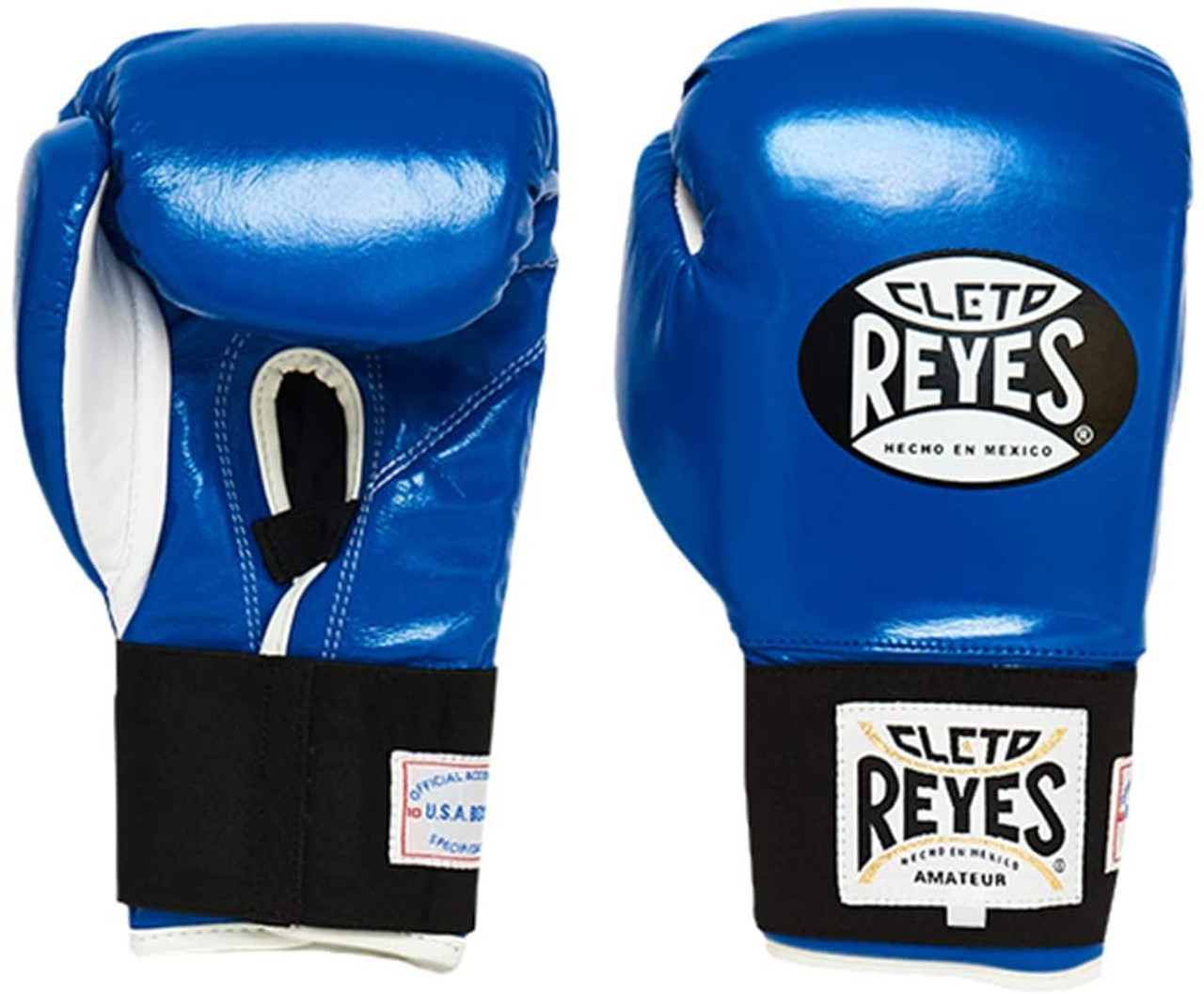 CLETO REYES LACE-UP TRAINING BOXING GLOVES BLUE COLOR – FIGHT 2 FINISH