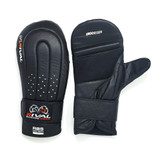 RIVAL Boxing RB5 Hook and Loop Leather Training Bag Mitts - Black