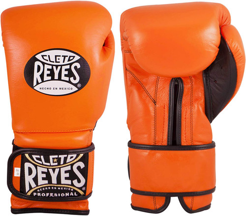 Cleto Reyes Hook & Loop Boxing Gloves Orange