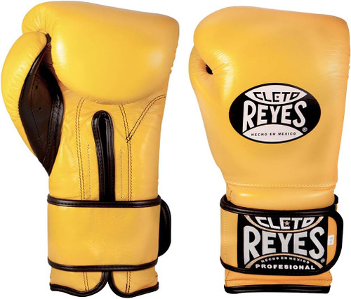 Cleto Reyes Hook & Loop Boxing Gloves Yellow