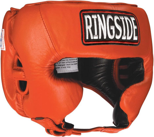 Ringside Competition Boxing Muay Thai MMA Headgear with Cheeks Red