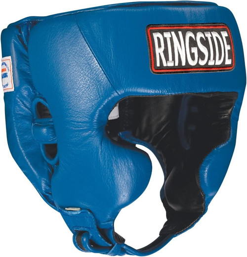 Ringside Competition Boxing Muay Thai MMA Headgear with Cheeks Blue