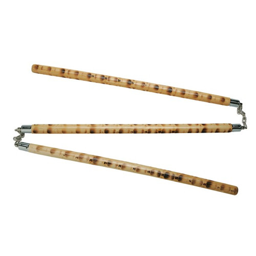 Three Section Staff - Rattan Tiger