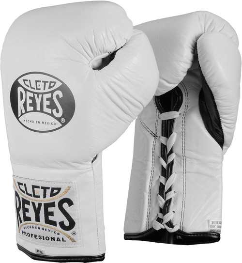 Cleto Reyes Official Pro Fight Boxing Gloves White