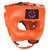 FTF (FEAR THE FIGHTER) Traditional Headgear With Face-Saver Bar FURY ORANGE
