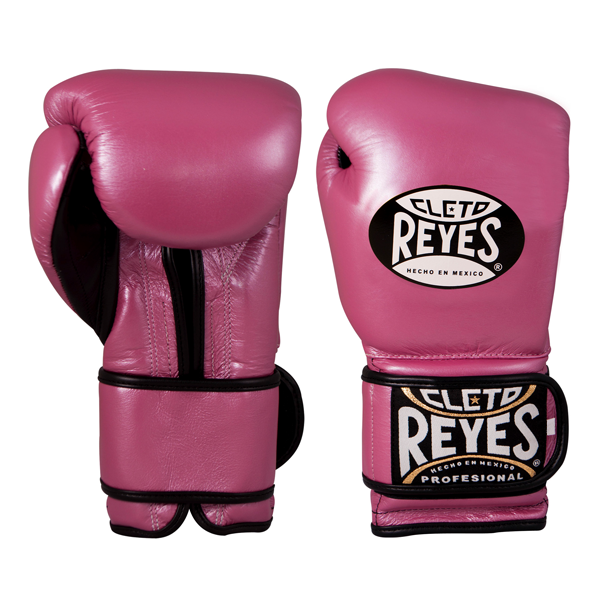 Cleto Reyes Hook & Loop Boxing Gloves Pink - FIGHT SHOP®