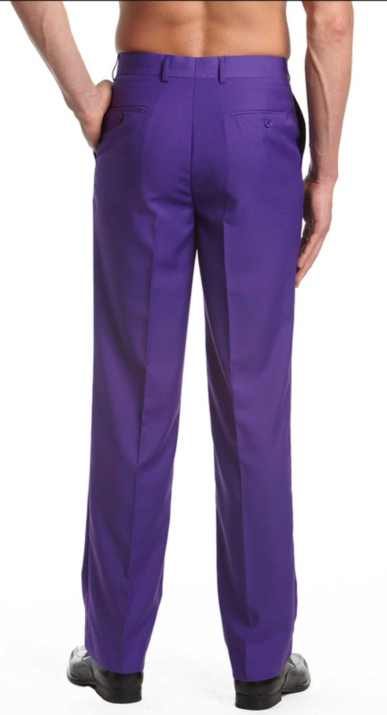 Men's Purple Dress Pants | Solid Color Pants