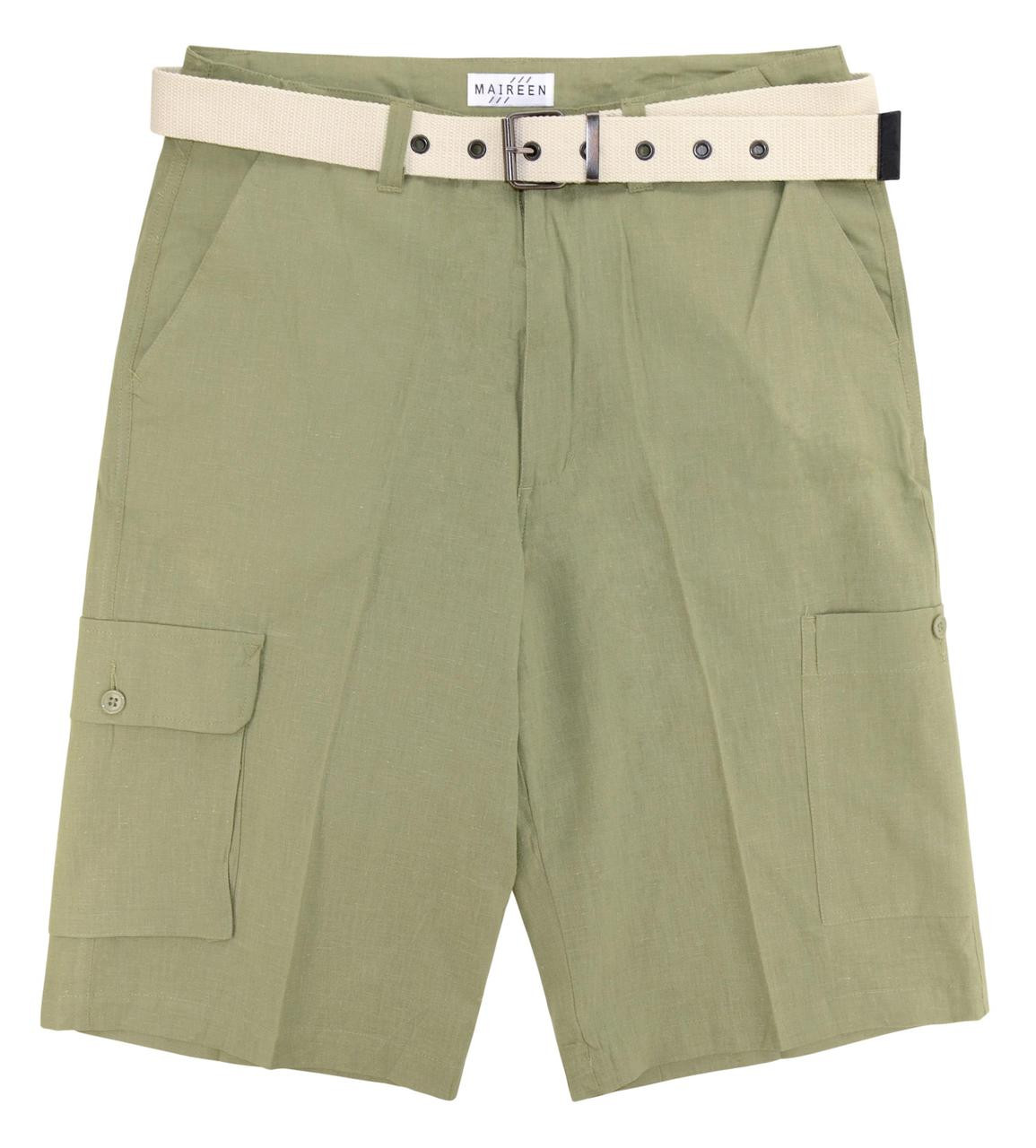olive green shorts mens