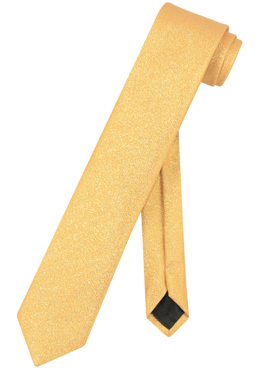 metallic gold necktie