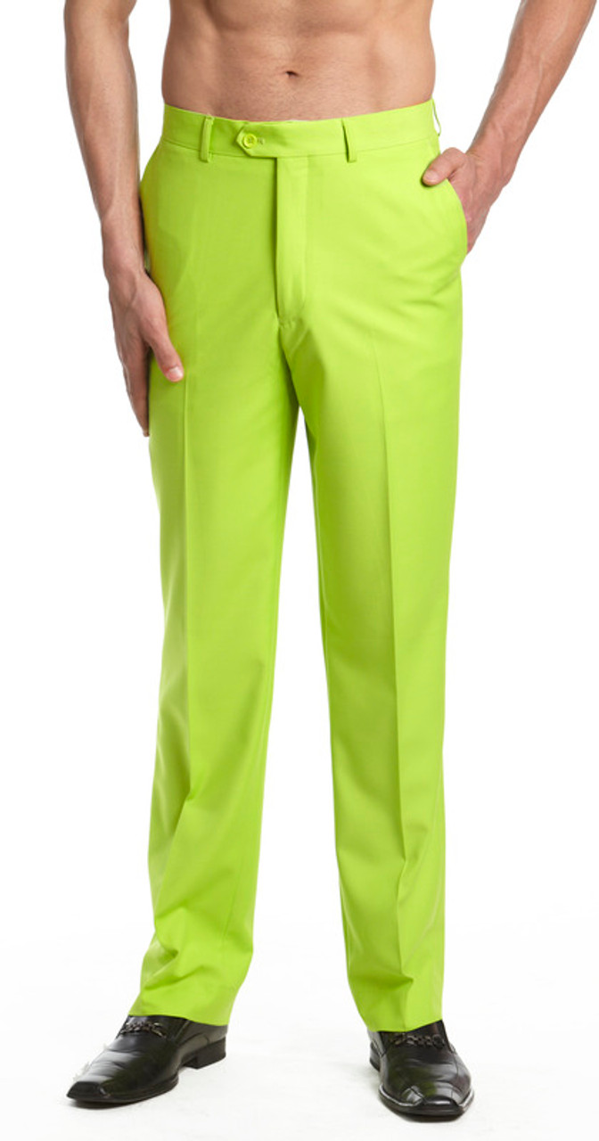 Men's Lime Green Dress Pants