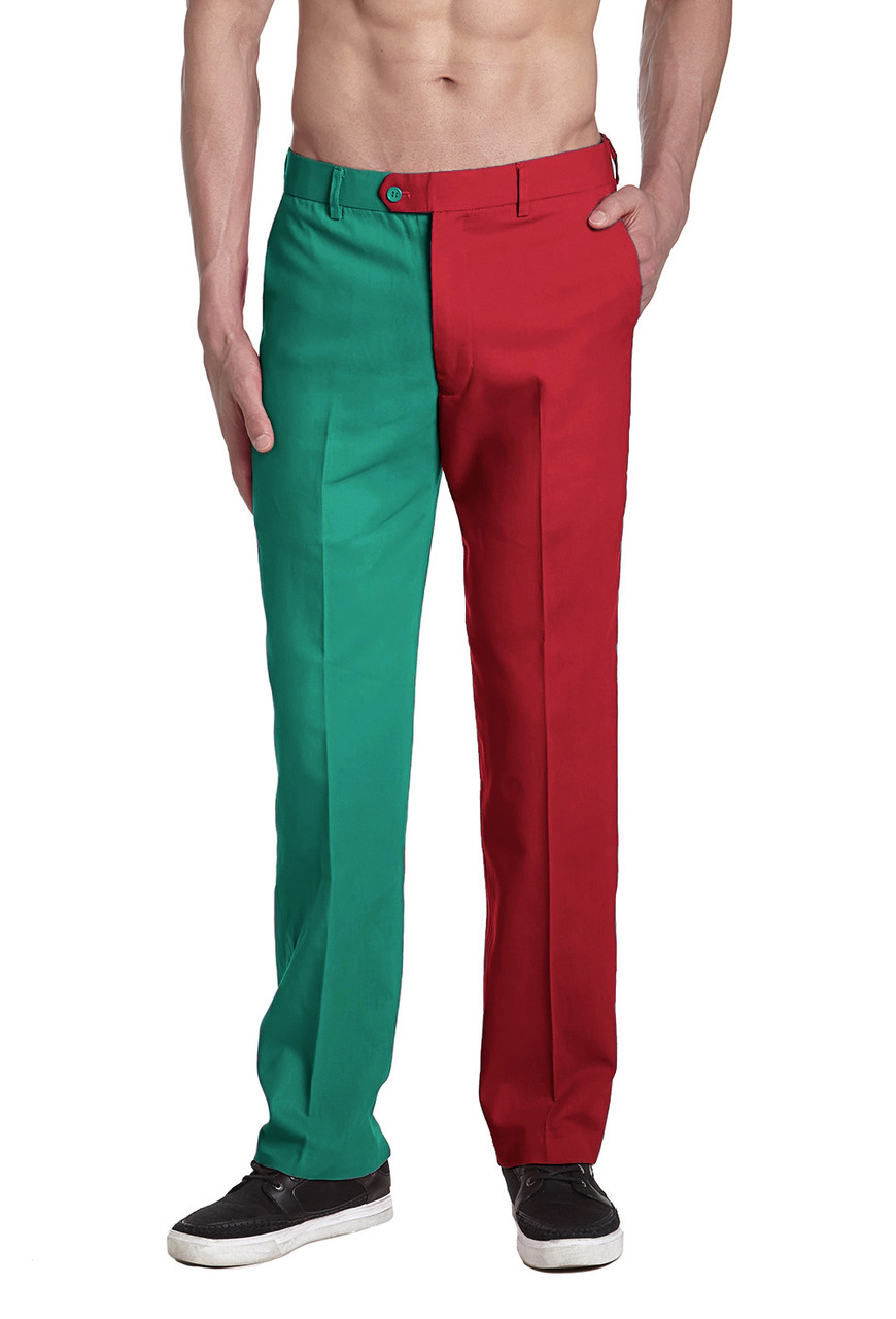 Concitor Mens Emerald Green Dress Pants Mens CONCITOR Brand Men's