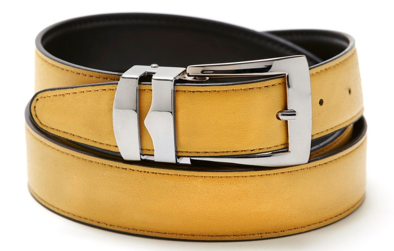 Concitor Men's Reversible Belts Color Leather Belt
