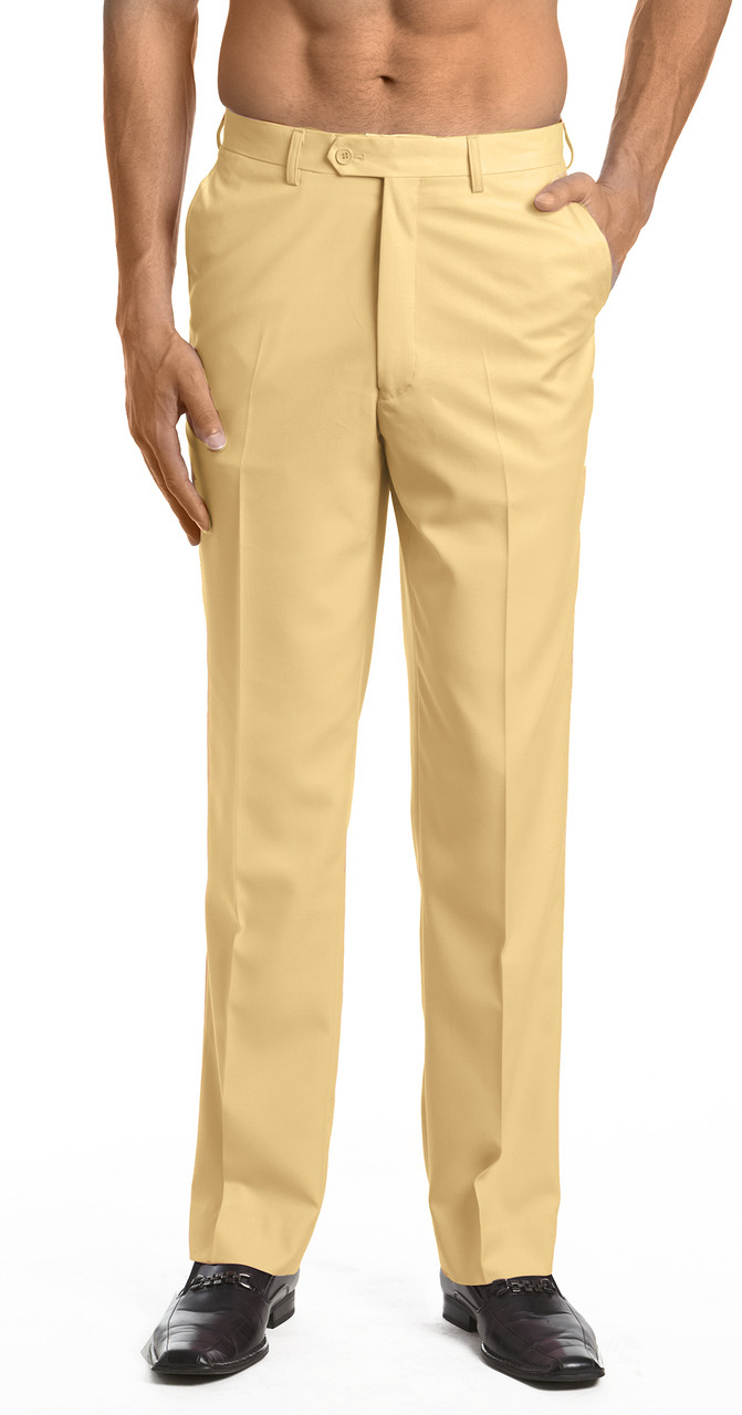 Men's Orange Dress Pants Concitor Orange Trousers
