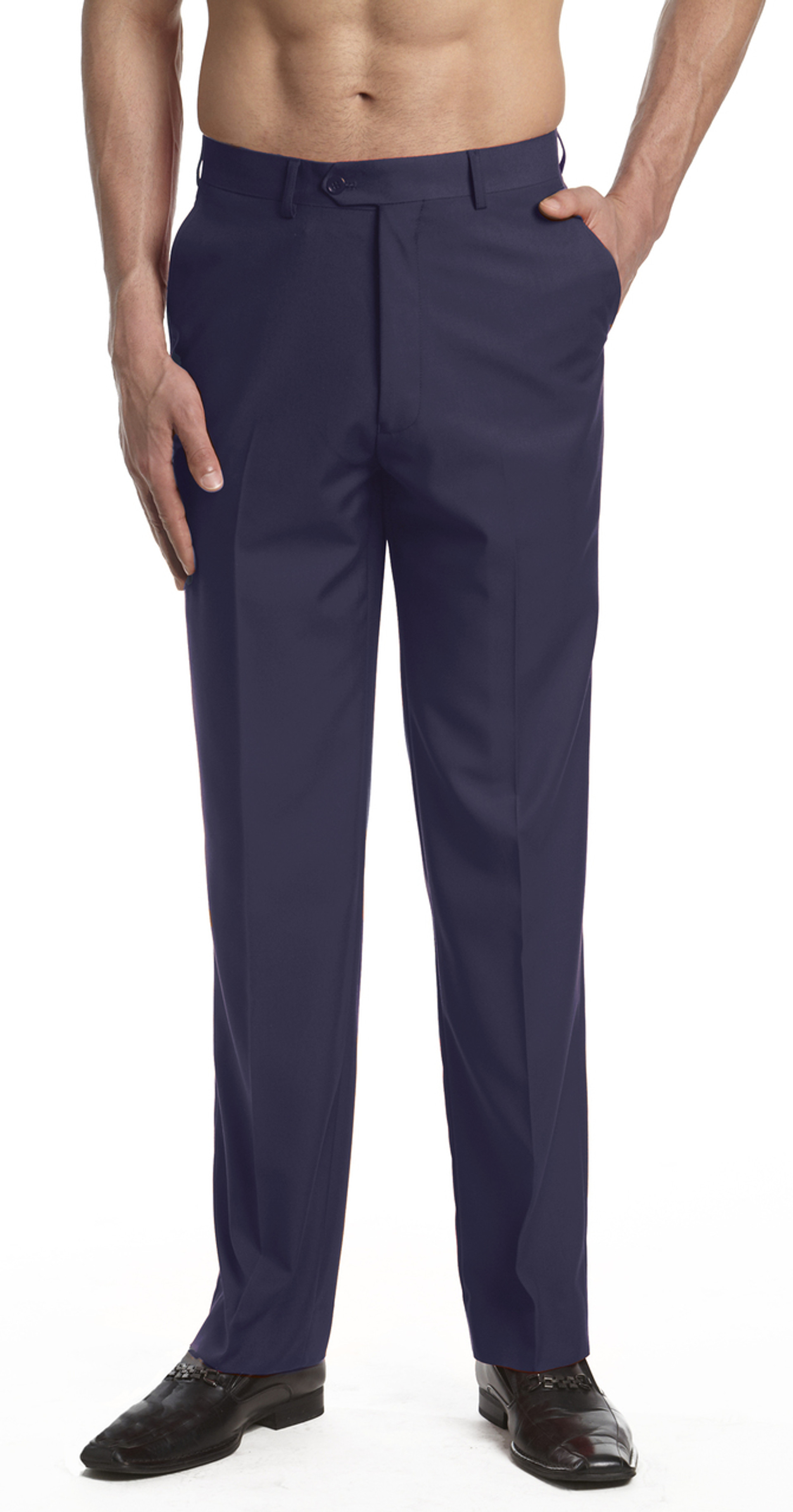 Men's Chocolate Brown Color Dress Pants by Concitor