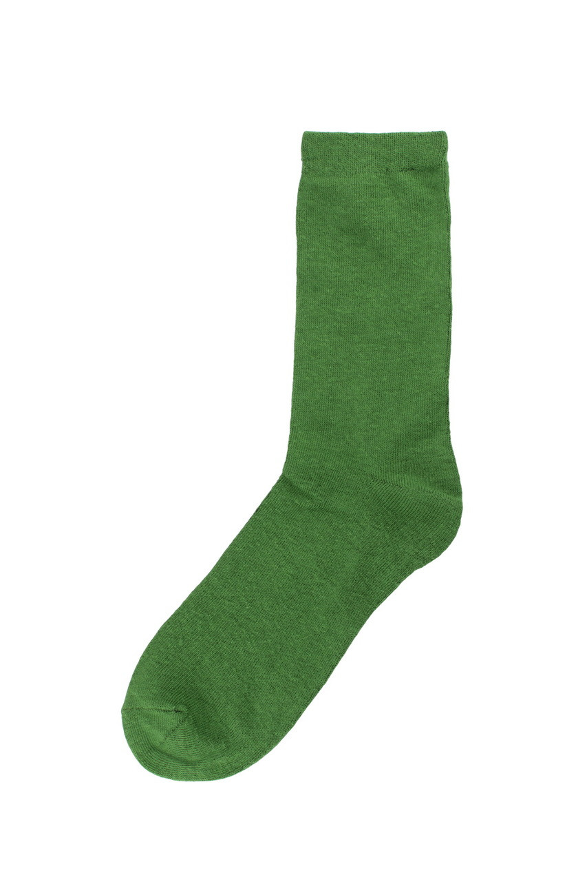 CONCITOR Women's Dress Socks Solid Emerald Green Color COTTON Mid Sock