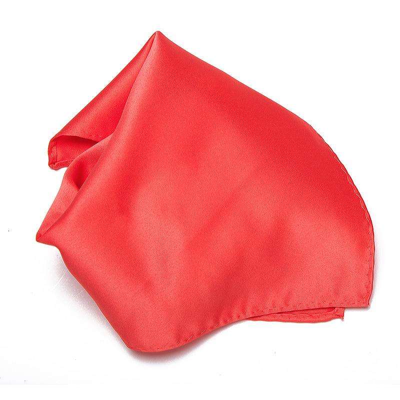 Men's Handkerchief Coral Pink Hanky Pocket Square