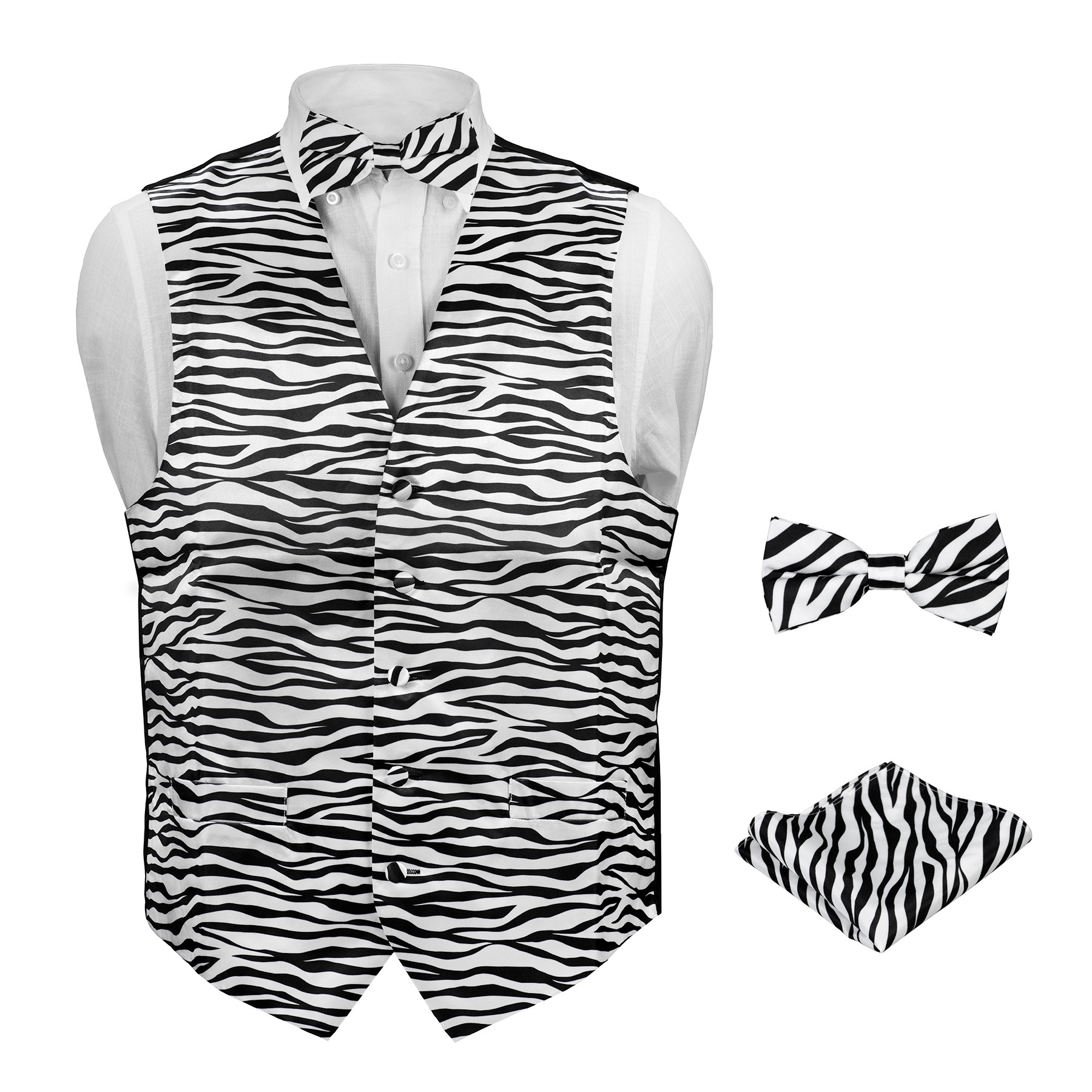 cow printed vest main image 1
