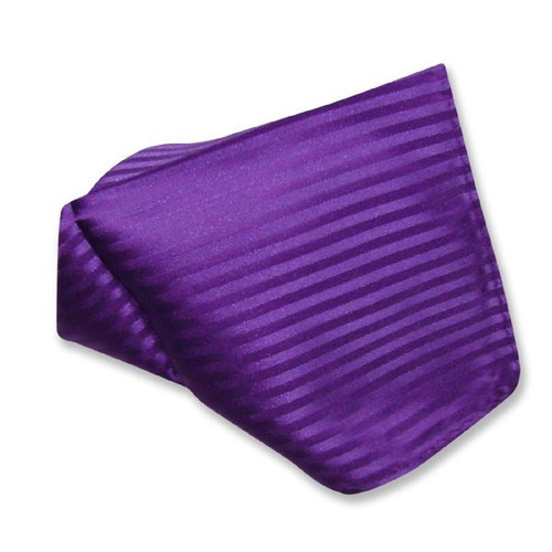 Purple Indigo Striped Hankerchief Pocket Square Hanky
