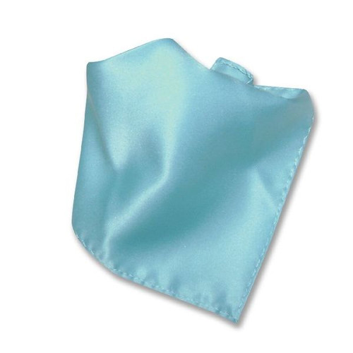 Turquoise Blue Color Hankerchief Pocket Square Hanky