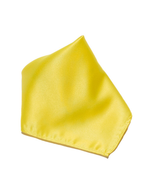 Yellow Gold Solid Color Handkerchief Pocket Square Hanky