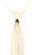 Vesuvio Napoli PreTied Necktie Solid CREAM Color Adjustable Neck Tie Design