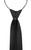 Vesuvio Napoli PreTied Necktie Solid BLACK Color Adjustable Neck Tie Design