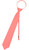 Vesuvio Napoli PreTied Necktie Solid CORAL PINK Color Adjustable Neck Tie Design