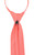 Vesuvio Napoli PreTied Necktie Solid CORAL PINK Color Adjustable Neck Tie Design