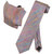 Vesuvio Napoli SPECTRUM Metallic NeckTie & Handkerchi​ef Matching Neck Tie Set