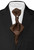 Vesuvio Napoli PreTied ASCOT Paisley Solid BROWN Color Cravat Men's Neck Tie
