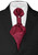 Vesuvio Napoli PreTied ASCOT Paisley Solid BURGUNDY Color Cravat Men's Neck Tie