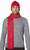 CONCITOR Brand Knit Cap Solid RED Beanie Hat and Scarf Shawl Wrap Set