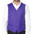 CONCITOR Brand Men's Dress Vest Formal Waistcoat for Suit Solid PURPLE INDIGO Color