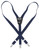 Boy's Solid NAVY BLUE Color Children's SUSPENDERS Y Shape Back Elastic with Clips