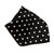 BLACK with WHITE Polka Dots Handkerchief Pocket Square Hanky Men's Handkerchiefs