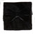 Bow Tie Handkerchief Set Solid BLACK Color VELVET Fabric BowTie Hanky Pocket Square