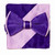 Bow Tie Handkerchief Set Two Tone PURPLE INDIGO / Light PURPLE Color BowTie Hanky Square