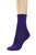 CONCITOR Women's Dress Socks Solid Purple Indigo Color COTTON Mid Sock 3 Pairs