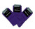 CONCITOR Women's Dress Socks Solid Purple Indigo Color COTTON Mid Sock 3 Pairs