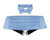 Vesuvio Napoli Boy's Cummerbund & Bow Tie Set BABY BLUE Boys Cumberbund BowTie