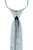 Vesuvio Napoli PreTied Men's Necktie Paisley SILVER GRAY Mens Zipper Neck Tie
