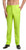 Men's Dress Pants Trousers Flat Front Slacks LIME GREEN CONCITOR